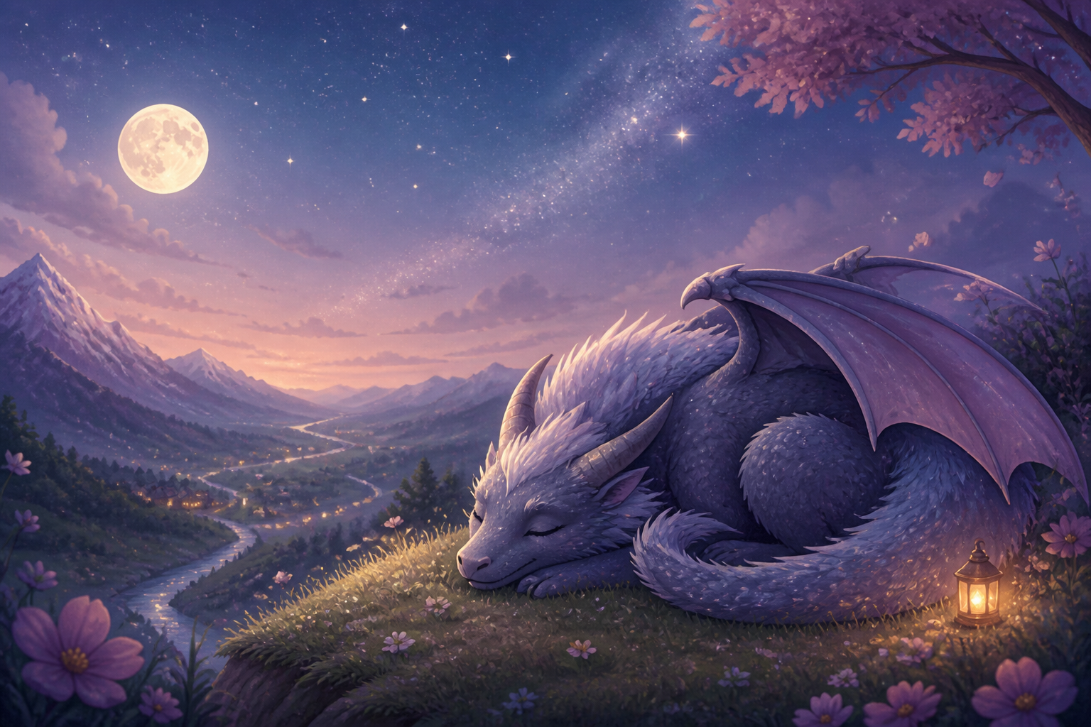 The Sleepy Dragon's Starlight Wish